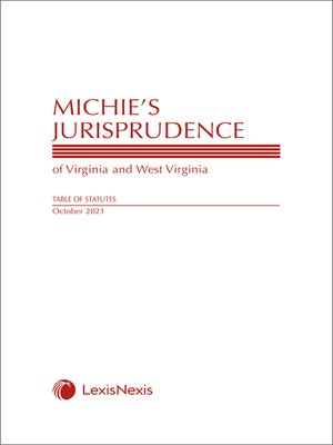 cover image of Michie's Jurisprudence of Virginia and West Virginia
